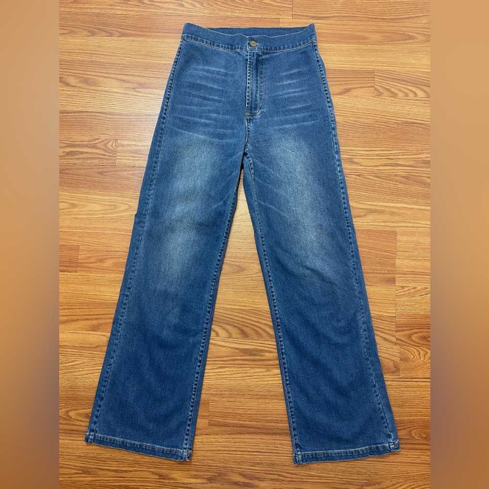 FlANNEL Blue Straight Leg Women's Jeans
